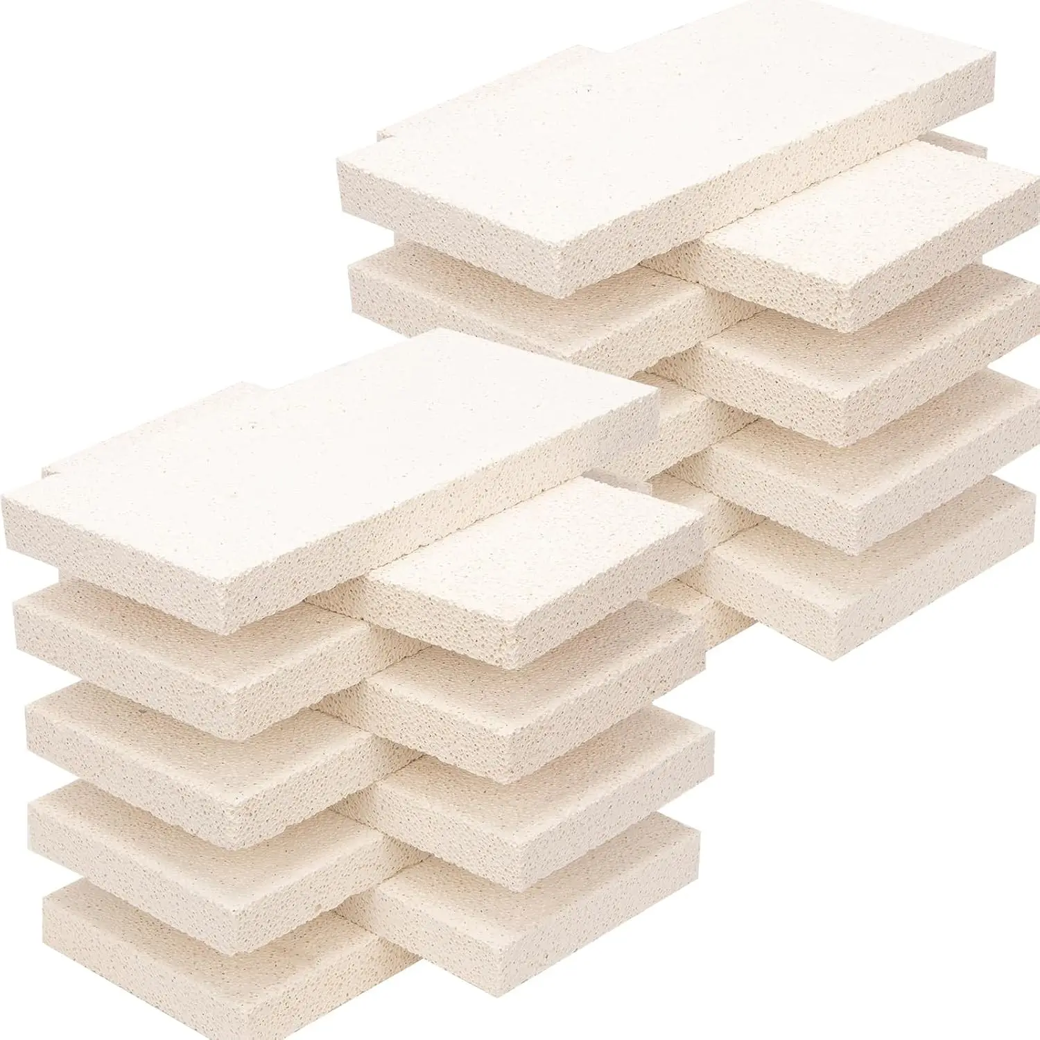 18 Pieces Insulating Fire Brick for Ovens, Kilns, Blacksmith, Fireplaces, Forges 9" x 4.5" x 0.78" 2320F Rated Insulating Fire Bricks