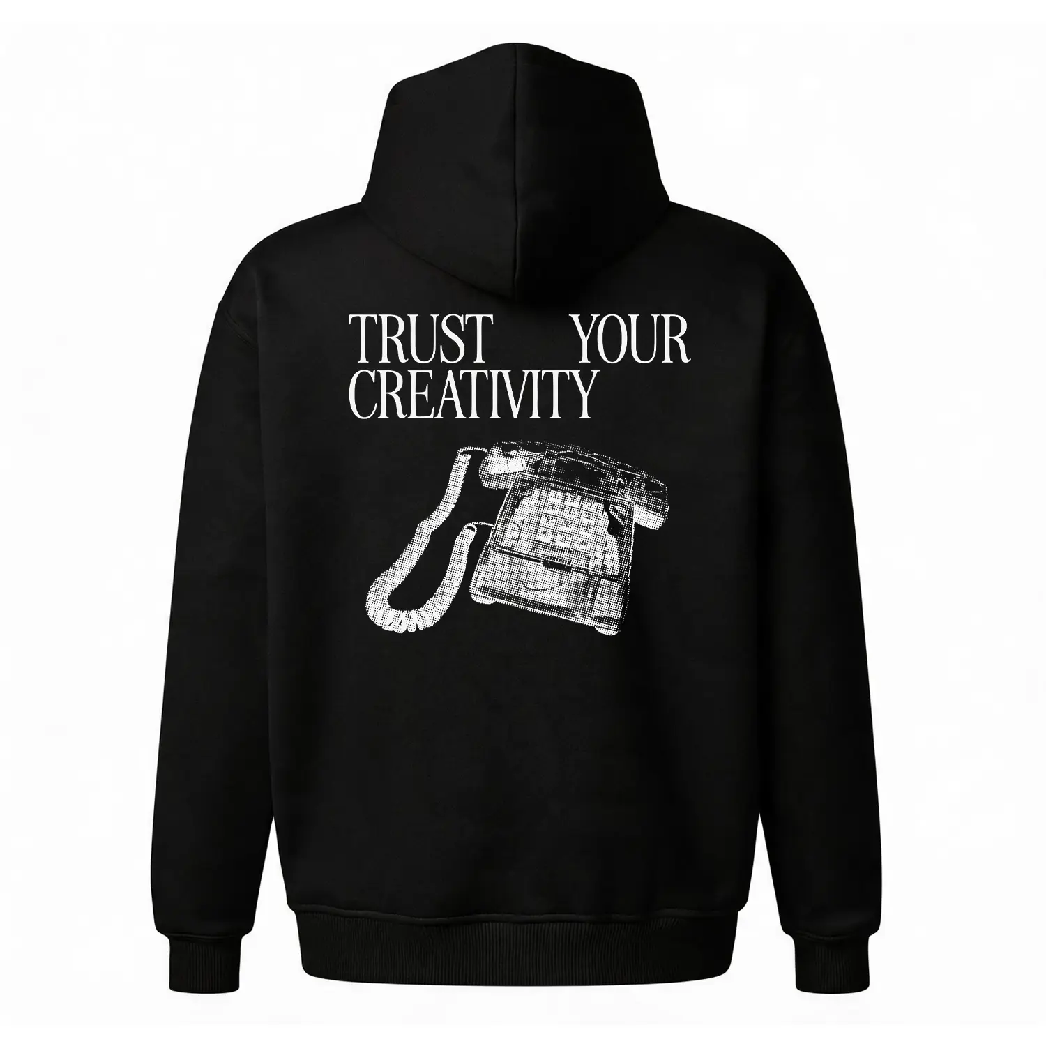 Y2K Hoodie Retro 90s Style Graphic Hoodie, Trust Your Creativity Streetwear Hoodie. Unisex Oversized Baggy Fleece Hoodie, Cozy Comfortable Life Hoodie & Casual Loungewear. Cheap Everyday Wear, Versatile Comfy Outfit Birthday Gift Hoodie for Him/Her.