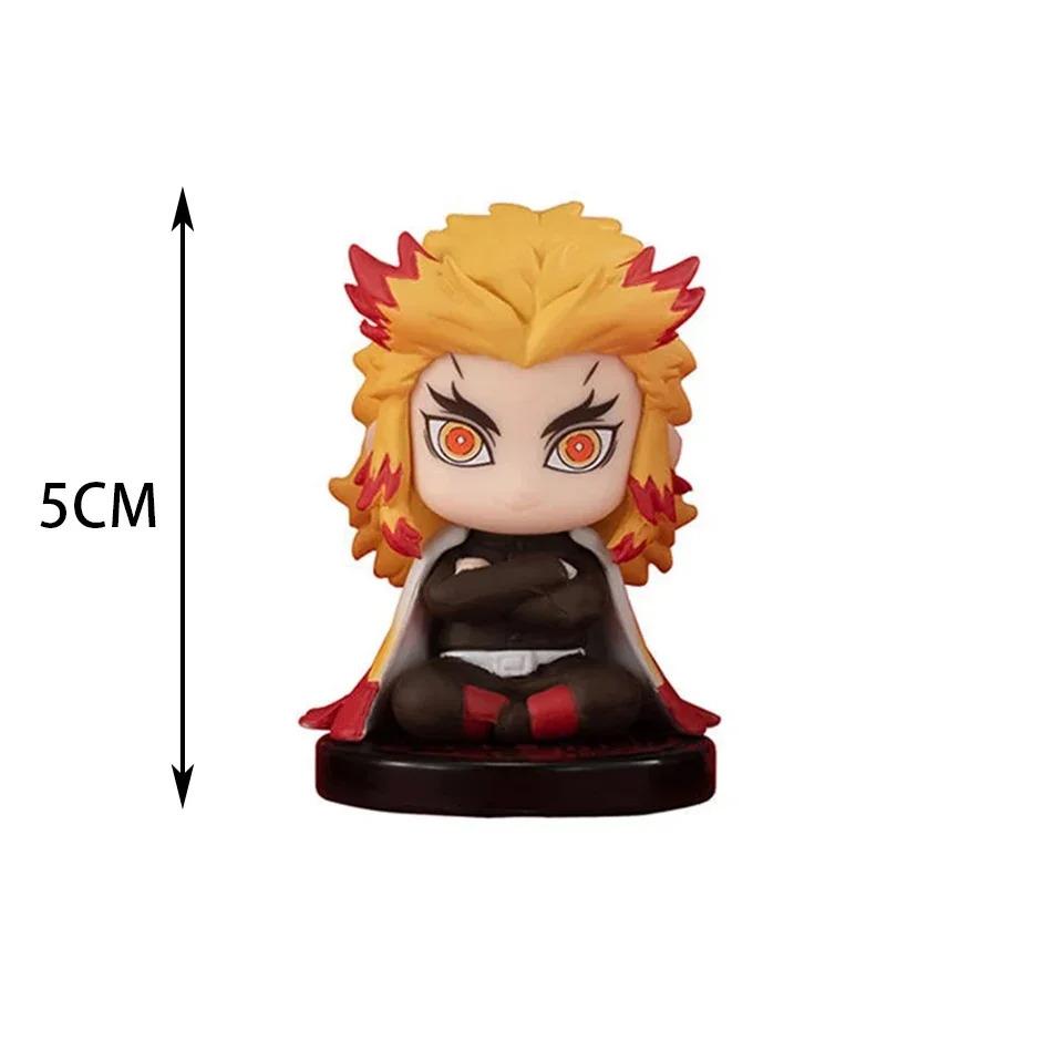 Demon Slayer Sitting 15 Style/Set Q VersionGhost Doll Tanjiro Nidouzi Inosuke Zenizu Figure Action Figure Movie Model Toys Doll