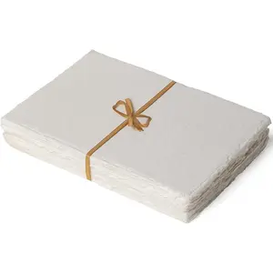 Egyptian   Paper - 400 GSM, 40 Sheets, Deckled , Textured for Drawing & Sketching