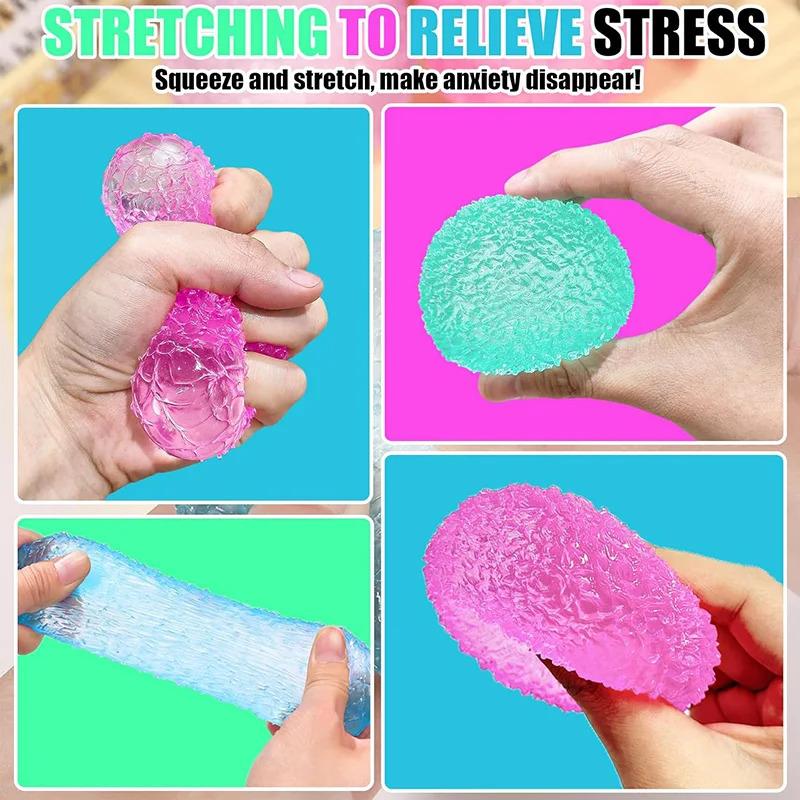 Venting Balls Squishy Fidget Toy Slow Rebound Anxiety Relief Soft Sensory Squeeze Toys for Adults Kids Birthday Gifts Perfect for Stress Relief