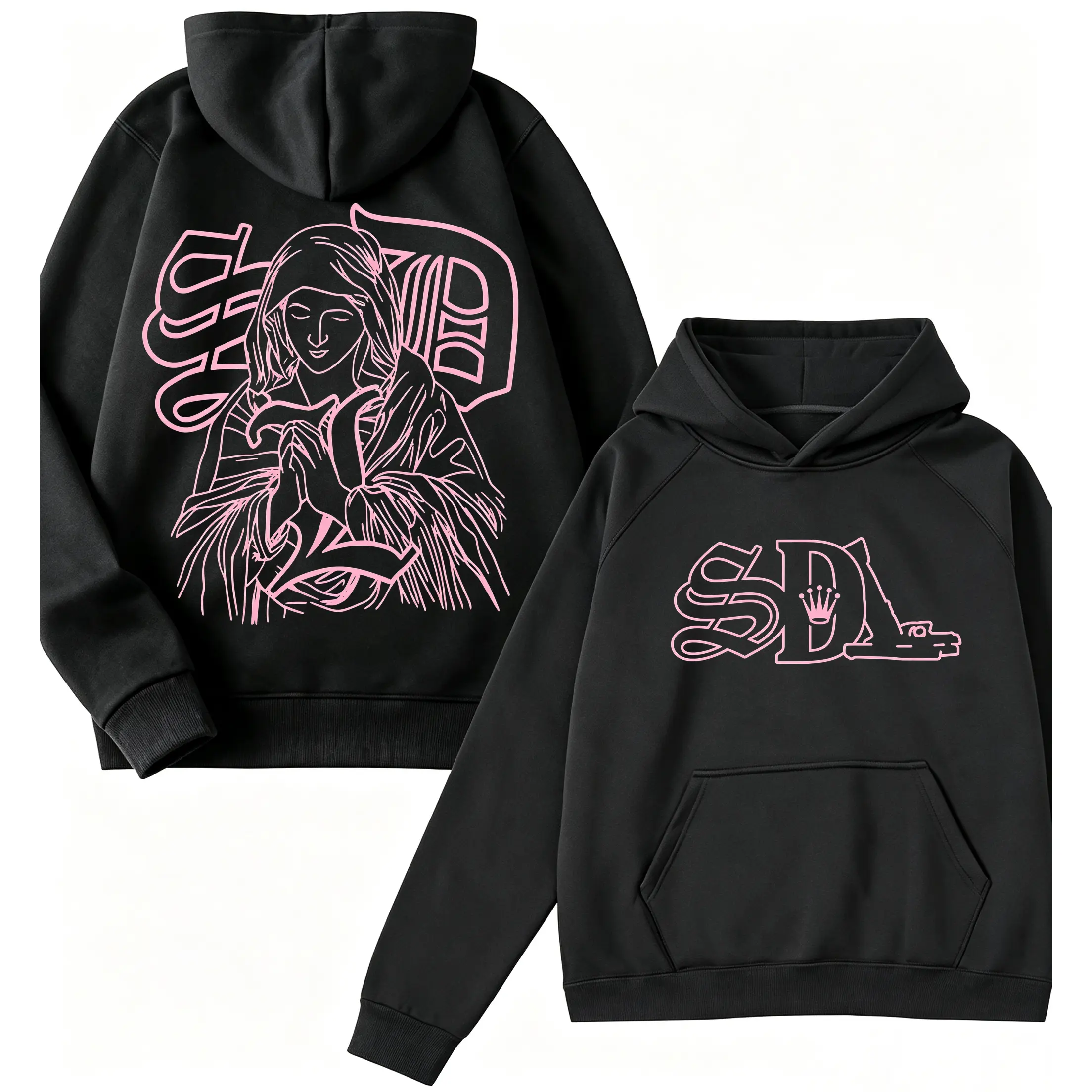⛓️ ? Unisex Graphic-Hoodie Print SDL 2-Sides Graphic Hoodie, Vintage Unisex Pullover Sweatshirt, Trendy Casual Streetwear Hoodie, Soft Comfortable Hoodie Gift for Men Women, Stylish Everyday Outerwear