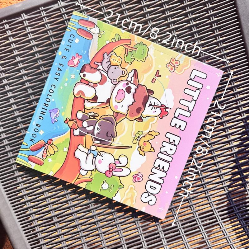 4-Piece or 8-Piece Themed Coloring Books Set, High-Quality Cute Art Books with Various Patterns, Perfect for Daily Relaxation and Holiday Gifts