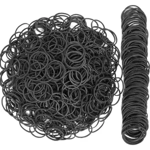 Rubber Bands Size #10 Black 760 count Elastic Rubber Band size10 1inch Small Rubber Bands for Office Supplies