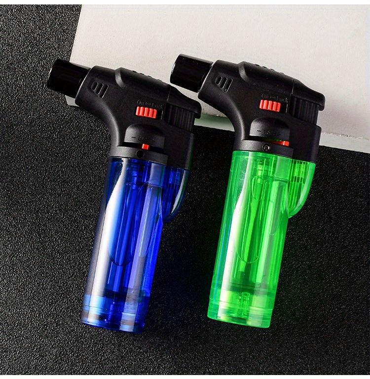 2 pack, Torch Lighter, Butane Refillable Jet Flame Torch Lighter, Windproof, Safe, Multi-Purpose Lighter for Candles, Fireplace, Campfire, BBQ (butane free)