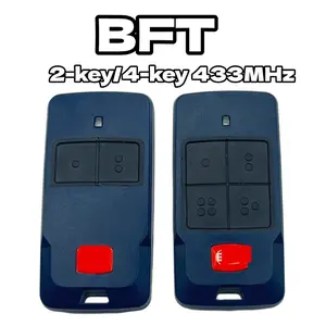 Bft Mitto 2/4 Key 433mhz Wireless Remote Control, Rolling Code Technology, Secure Garage Door Opener, Compatible with Bft Te01/te02/te03/te04