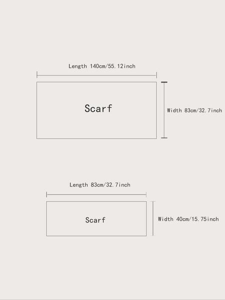 Women's Elegant Soft Warm Shawl & Scarf Set, Casual Trendy Long Scarf & Shawl, Fashionable Accessories for Women & Girls for All Season