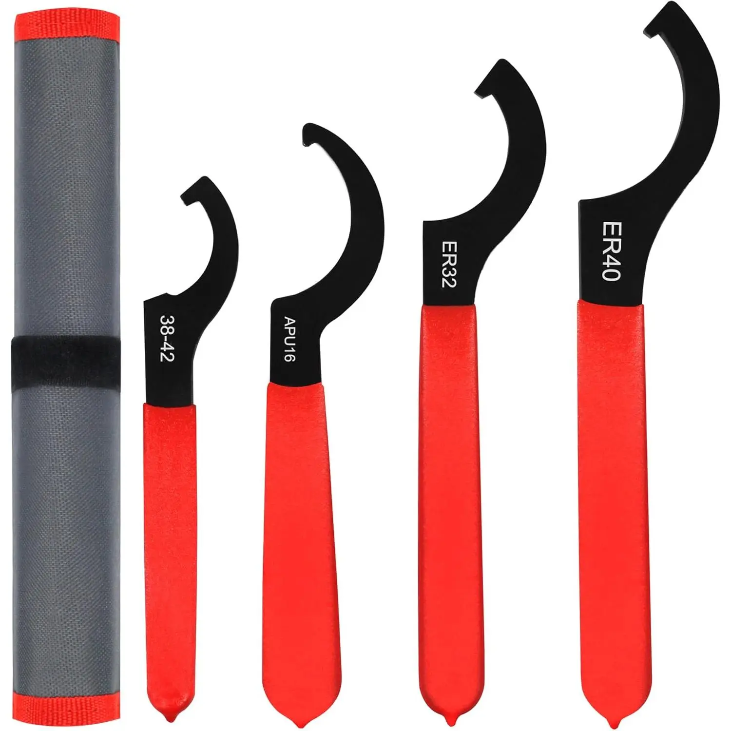 4 count Coilover Spanner Wrench Set Adjustable Shock Wrench Heavy Duty Steel C Spanner for  Coil Overs Shocks Adjustment and Suspension System