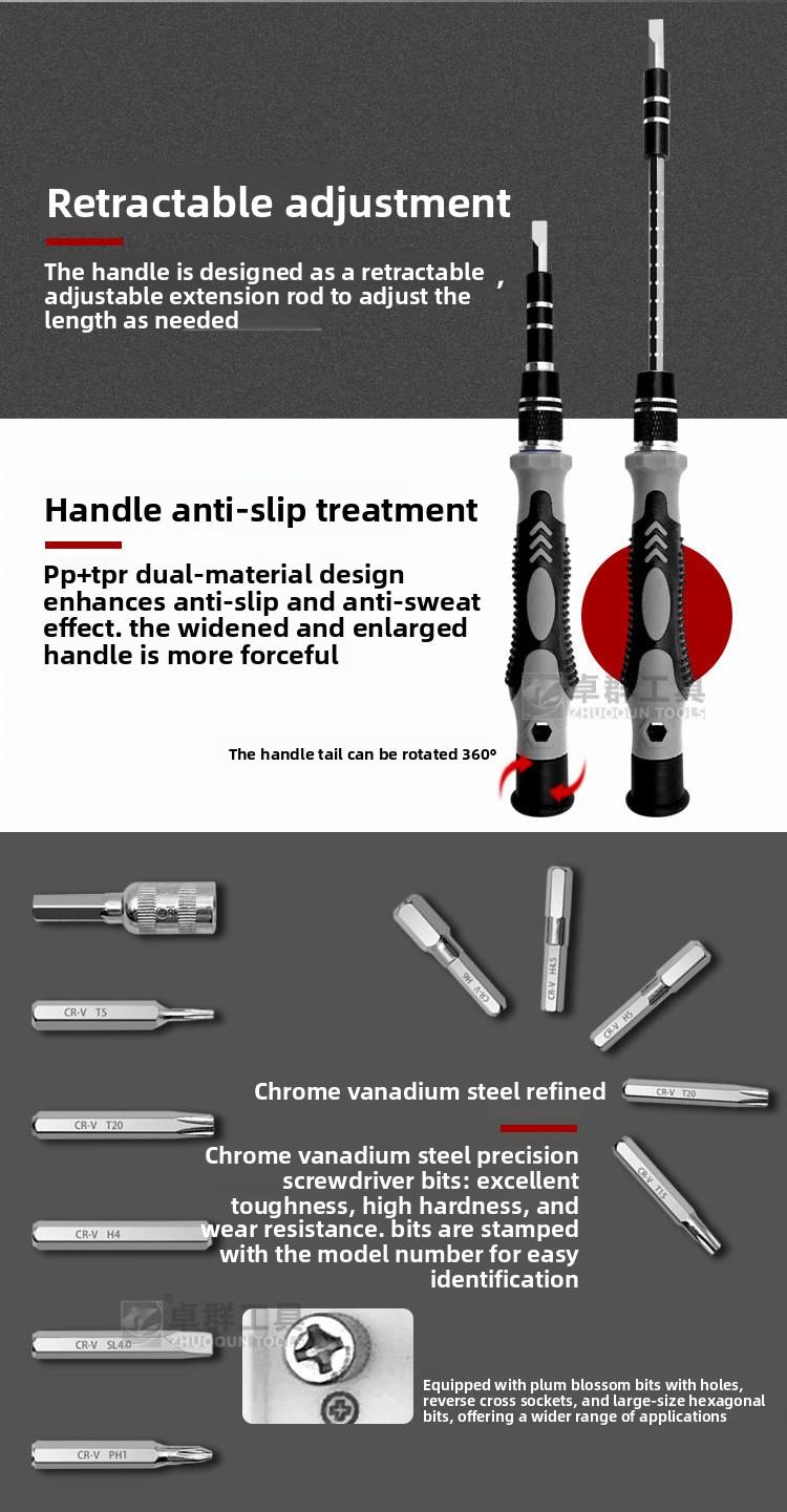 Newly Upgraded 115-in-1 Screwdriver Set Multifunctional Watch, Mobile Phone, Computer Repair and Disassembly Tool basin wrench brushless impac household maintenance sink storage box pipe organizer rack jack ratchet master hex bit socket set rubber grip