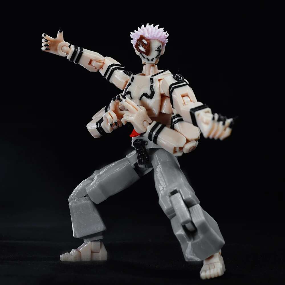 Jujutsu Kaisen 3D Printed Ryomen King Of Curses Heian Sukuna Multi-Jointed Shapeshift Toys Action Figures Model Ornaments Gifts