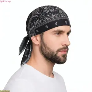 5-Pack Paisley Print Bandana Set, Multi-Use Adjustable Hair Wraps & Skull Caps, Soft Head Scarf For Cycling Sports Workout, Versatile Accessory Can Also Decorate Luggage Handbags Daily Street Outfits