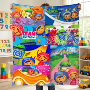 Team Umizoomi Cartoon Blanket Novelty Flannel Throw Blankets Luxury Ultra-Soft Micro Blanket for Bed Couch Sofa Blanket