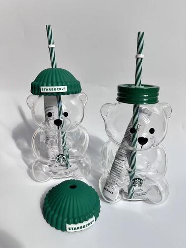 Original Starbucks Bearista Limited Edition Bear Glass Cold Cup