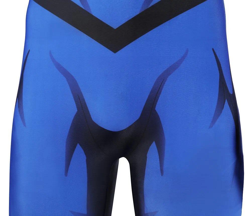 Mark Grayson Cosplay Invincible Season 3 Mark Costume Blue Elastic 3D Printed Zentai Suit Mask Outfit Halloween Custom Made