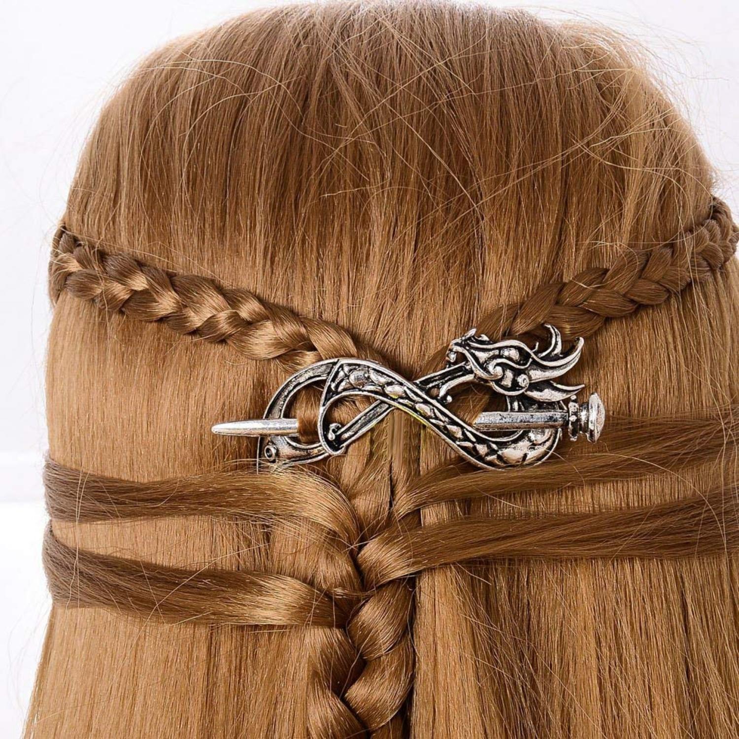 Viking Metal Hair Pins, 8PCS Retro Celtic Hair Sticks for Buns, Hair Clips for Retro Celtic Hair Pins and Vintage Hair Sticks Set for Women  main image 3