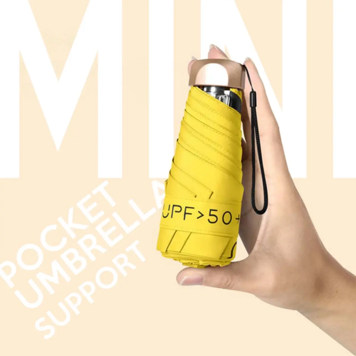 Mini Flat Sun Umbrella, Compact and Portable Sun Protection Umbrella for Women, Pocket Sunny Umbrella, 1pc, Ideal for Outdoor Use