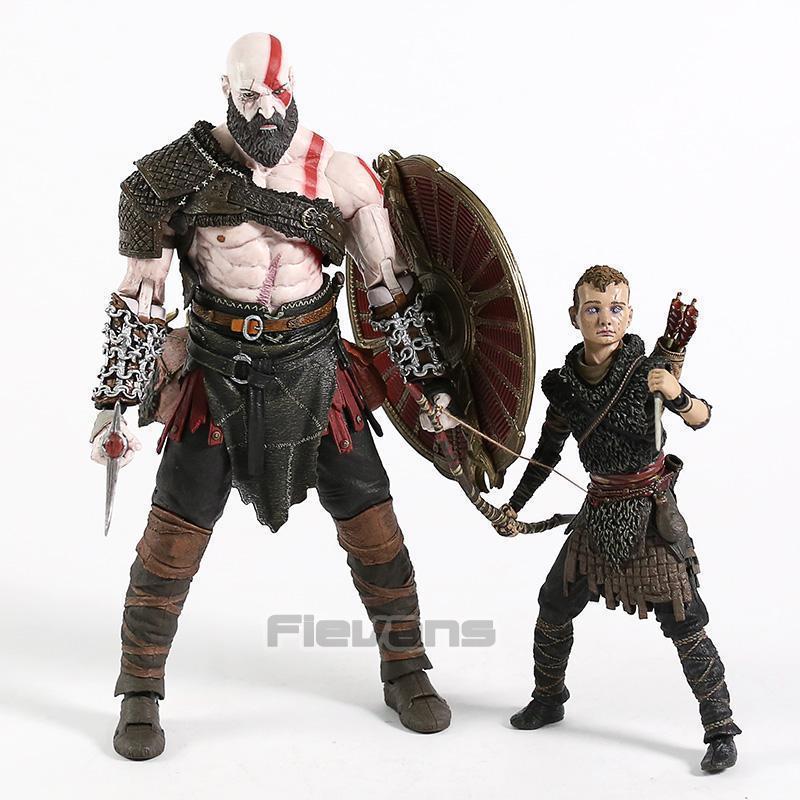 NECA God of War Kratos & Atreus Action Figure PVC Toys Collection Model Doll 2-Pack popular