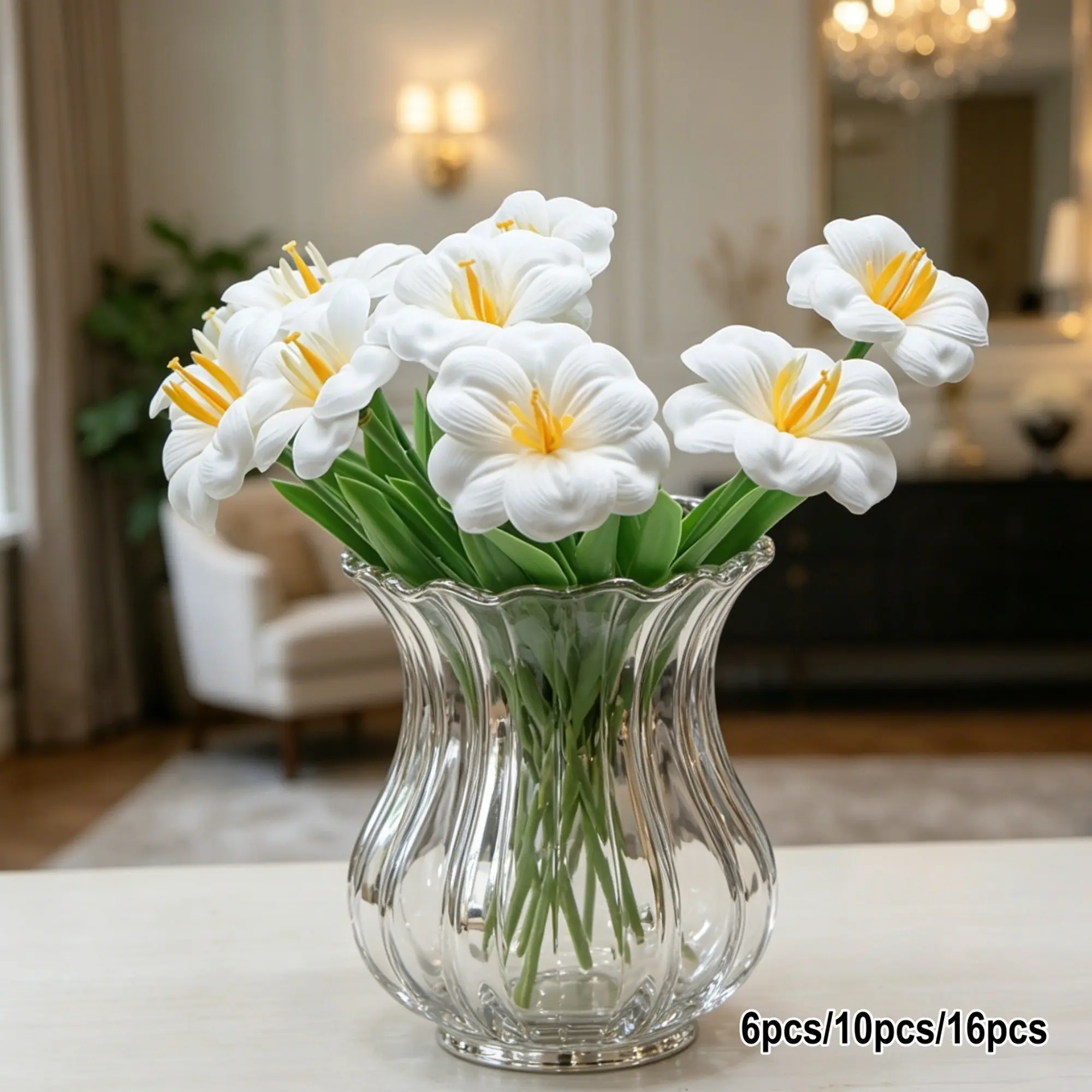 Artificial Tulip Flowers, Fake Blooming Tulip Bouquets, Lifelike Real Touch, Home Wedding Decor, Mother's Day Gift, DIY Craft