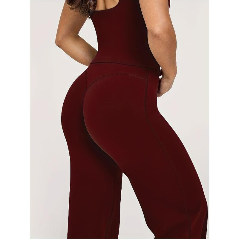 2026  Spring Activewear Essential! 2-Piece Plus-Size Women’s Wide-Leg Yoga Pants Set | Comfortable for Outdoor Yoga, Fitness & Casual Outings | Trendy Athleisure Staple