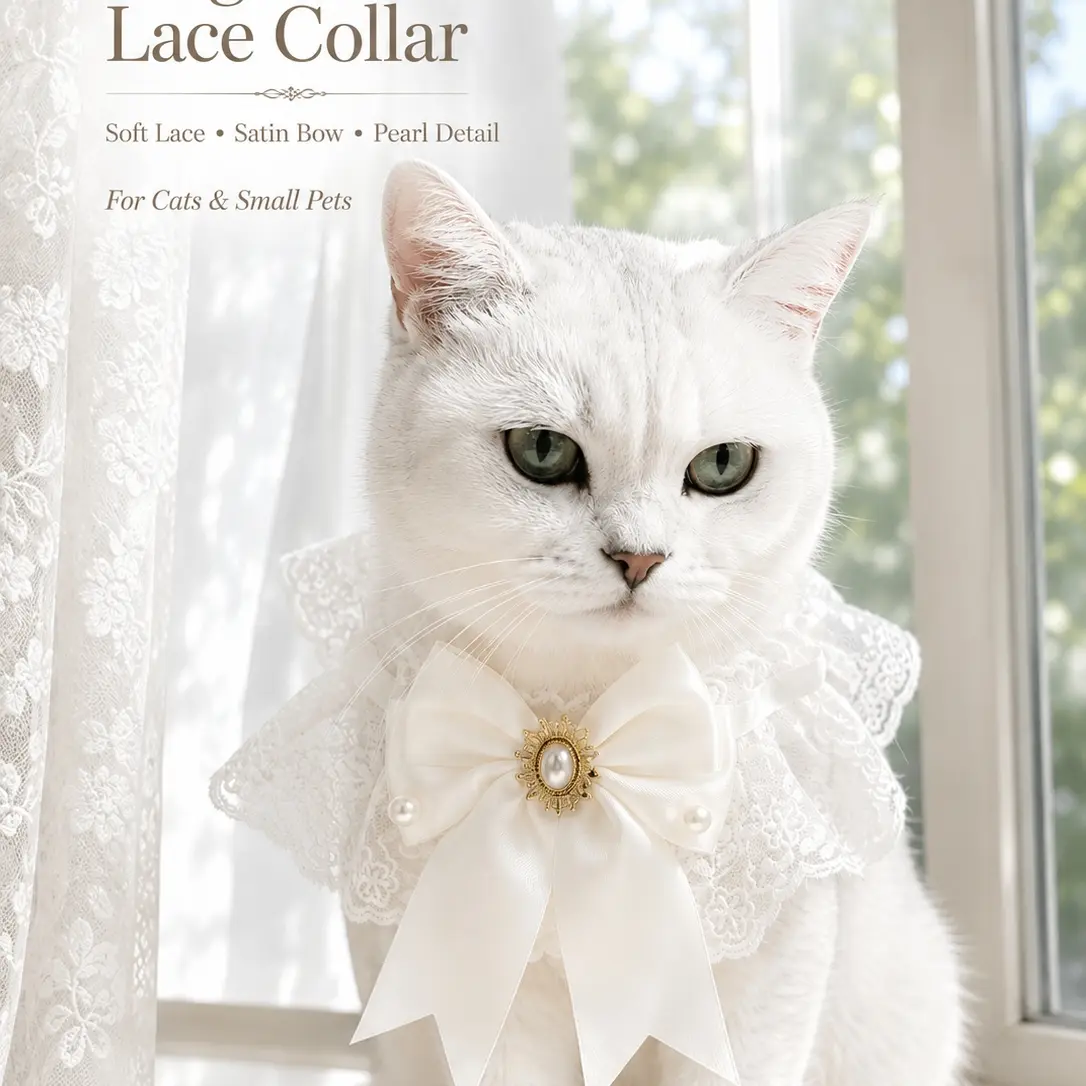 Pet Scarf Accessory Set, Dog Bib Bow Tie Collar, Wedding Party Decor, Cat Dog Universal, Photo Props, Holiday Birthday Pet Supplies