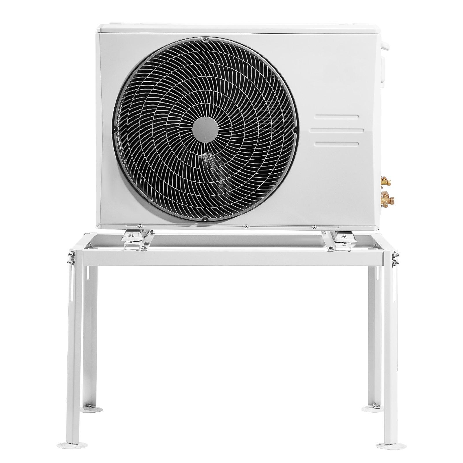 VEVOR Mini Split Ground Stand, Adjustable Anti-Vibration Mini Split Stand for 9000-36000 BTU Ductless Air Conditioner Heat Pump, Heavy Duty AC Base Bracket Floor Mount w/ 661LBS Max.Load CapacitySummervibes