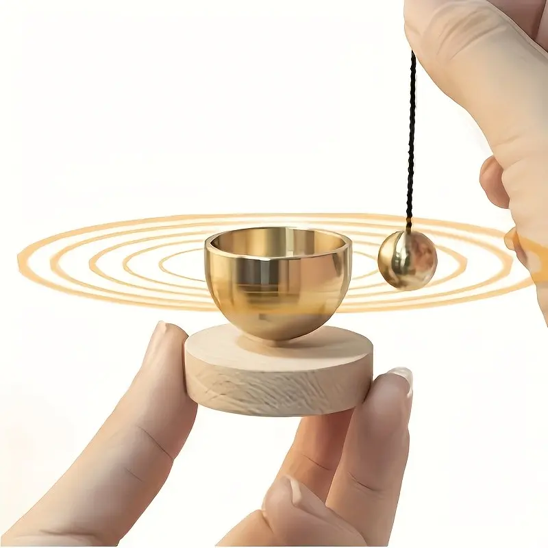 Mini Singing Bowl Set, Meditation Sound Bowl with Clear and Pleasant Tones, Ideal for Yoga, Meditation, and Unique Gifts