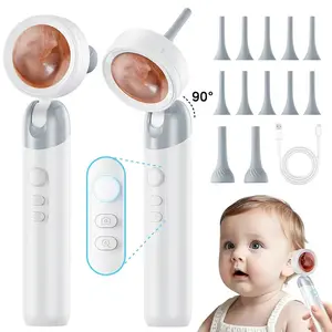 High-Definition Ear Mirror with 1080P Camera and LED Lights, Foldable Inspection Head, Ideal for Adults and Pets, Perfect Gift