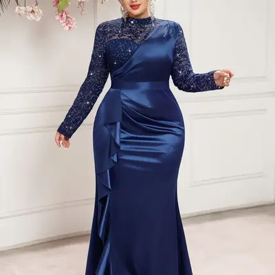 Long Sleeve Amazon Plus Size Ball Gowns Formal Plus Size Dresses On Amazon  TikTok Shop