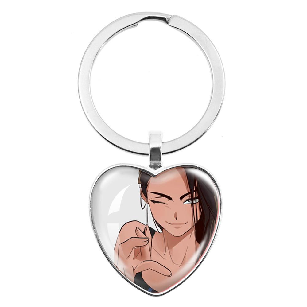 ALIEN STAGE Mizi Sua Till Ivan Hyuna Luka Glass Pendant Keychain Jewelry Accessories Souvenir Key Ring Fans Gift Necklace