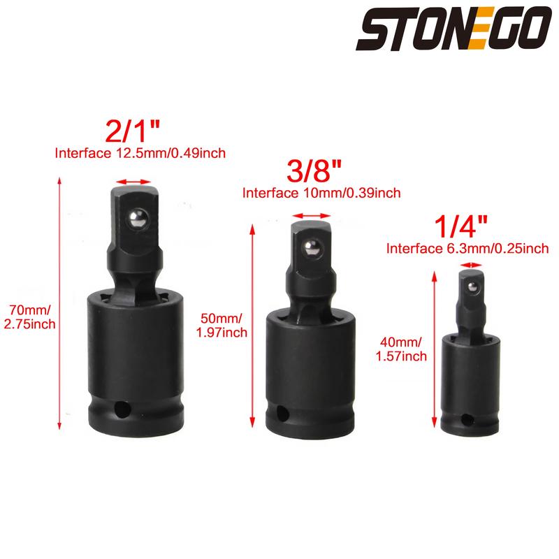 Universal Pneumatic Joint, Wrench Socket Adapter Universal Wrench Extension High Hardness For Electric Pneumatic Forging