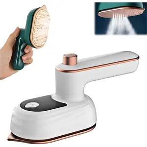 Mini Iron for Clothes, Portable Handheld Iron - Handy Heat Press Small Iron - 360° Ironing Machine for Dry And Wet Ironing Support Dry And Wet Ironing for Home and Travel