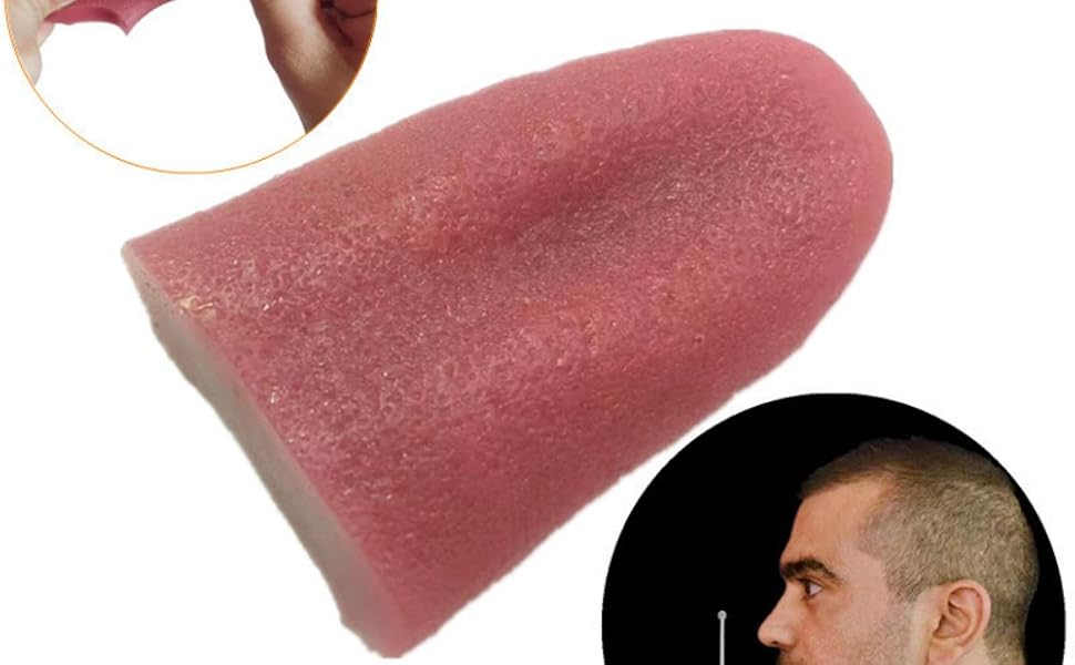 Realistic Fake Tongue Magic Trick Prop, Novelty Gag for April Fools' Day Halloween Pranks and Magician Accessories This Product is not Suitable for Children Under 12