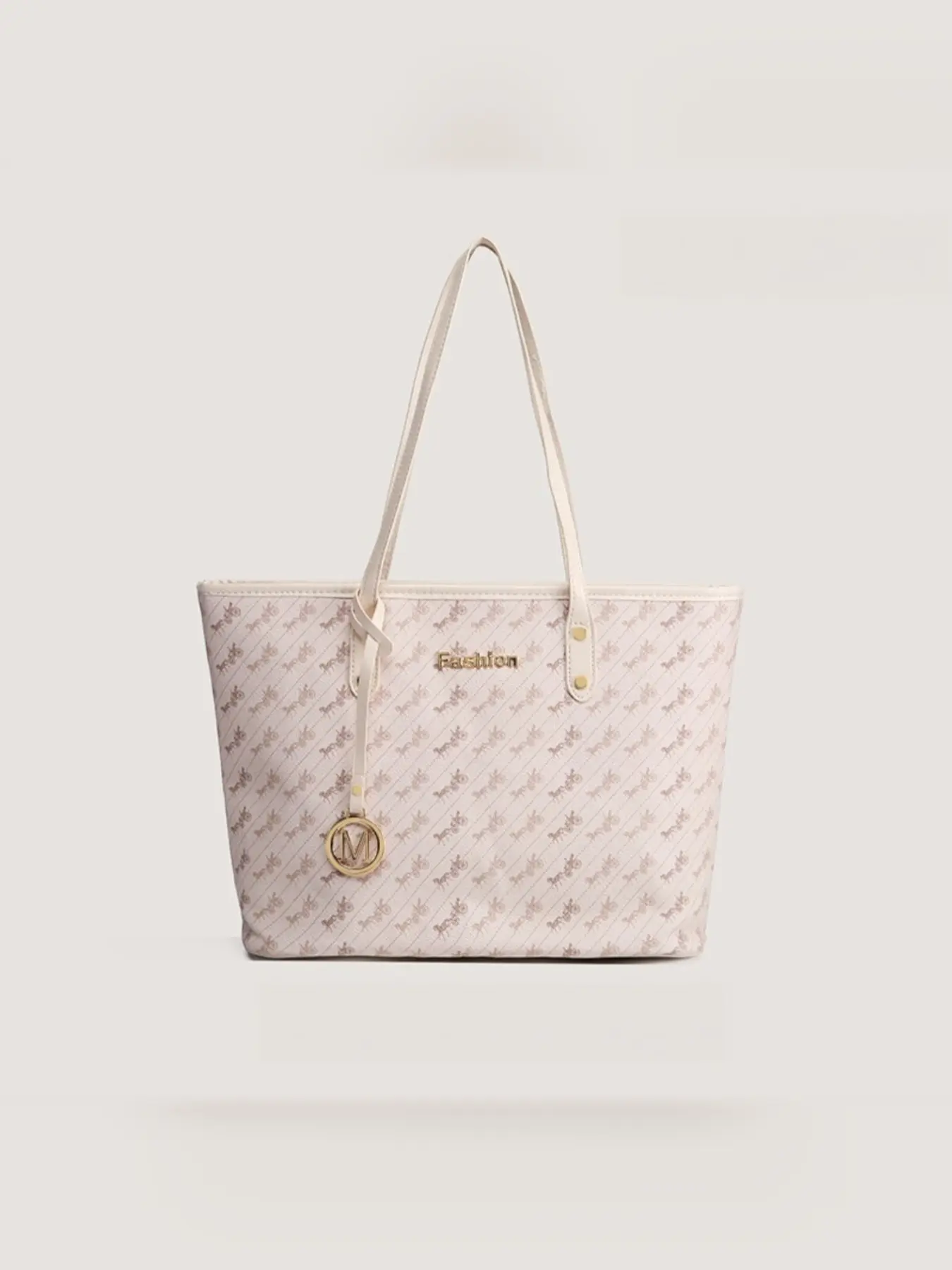 Large Capacity Printed Tote Bag for Women, New Fashion School Handbag, Tote Bags for School, Commute Shoulder Bag, Casual Synthetic Leather Tote