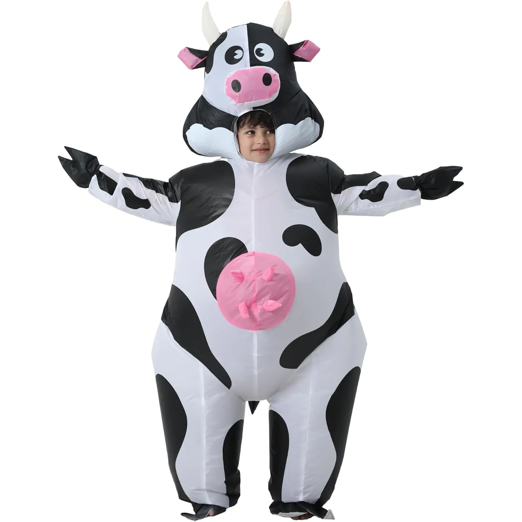 Inflatable Cow Costume, Hilarious Cow Suit, Air Blow up Animal Costumes, Ideal for Halloween, Christmas, Carnival