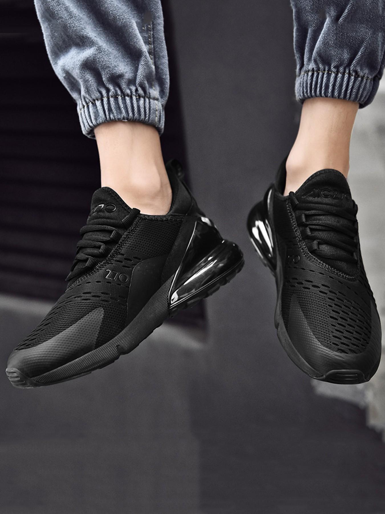 Men's 270 Air Cushion Running Sneakers, Breathable Mesh Upper, Shock-Absorbing Sole, Athletic Gym Shoes for American Athletes & Sneakerheads Men's 270 Air Cushion Running Sneakers, Breathable Mesh Upper, Shock-Absorbing Sole, Athletic Gym Shoes for American Athletes & Sneakerheads