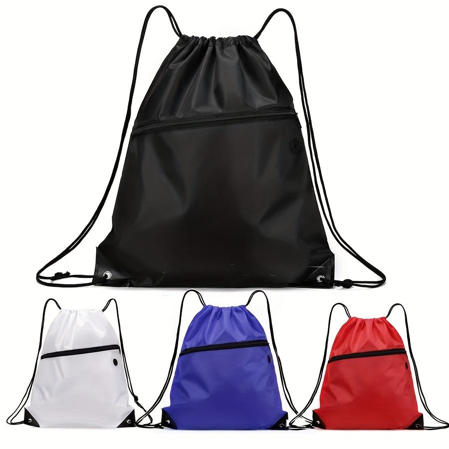 Backpack 1pc Men's Large Capacity Drawstring Backpack - Lightweight Daypack with Drawstring Closure, for Travel, Gym, Hiking - Available in Black, White, Blue, Red - Minimalist Backpack Bag, Outdoor Gear, Sleek Design, S