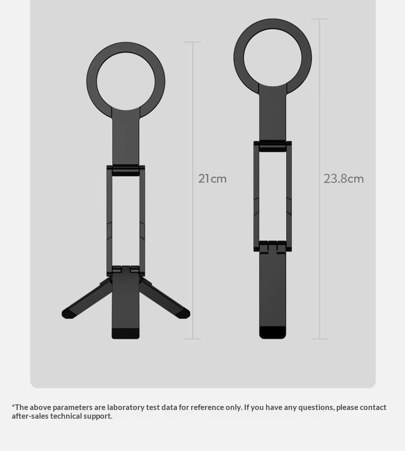 Cross-border new explosion magnetic tripod desktop folding mobile phone holder lazy portable folding live broadcast photo holder