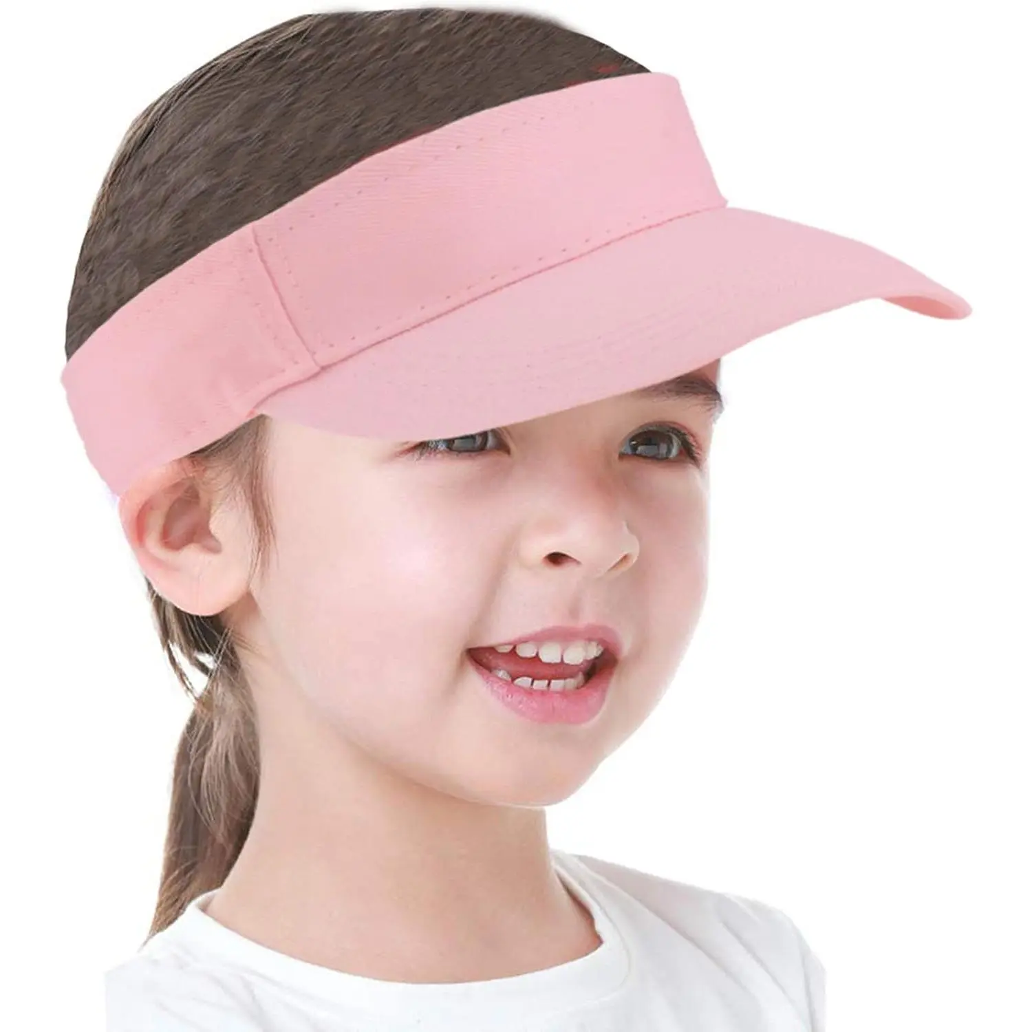--Visor-Hat Adjustable -Girls-Sun-Visor Summer-Beach-Hats Tennis--Caps for Little  2-6T