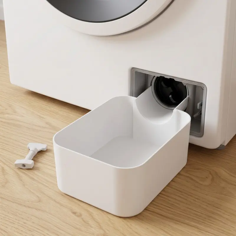Washing Machine Drain Tray, Drum Washer Overflow Catcher, Filter Residue Water Collector, Prevents Floor Wetness, 1 Piece, Laundry Accessories