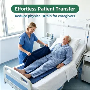Reusable Bed Transfer Sliding Cloth, Lightweight Slide Sheet for Bedridden Patients, Disabled and Elderly Home Care