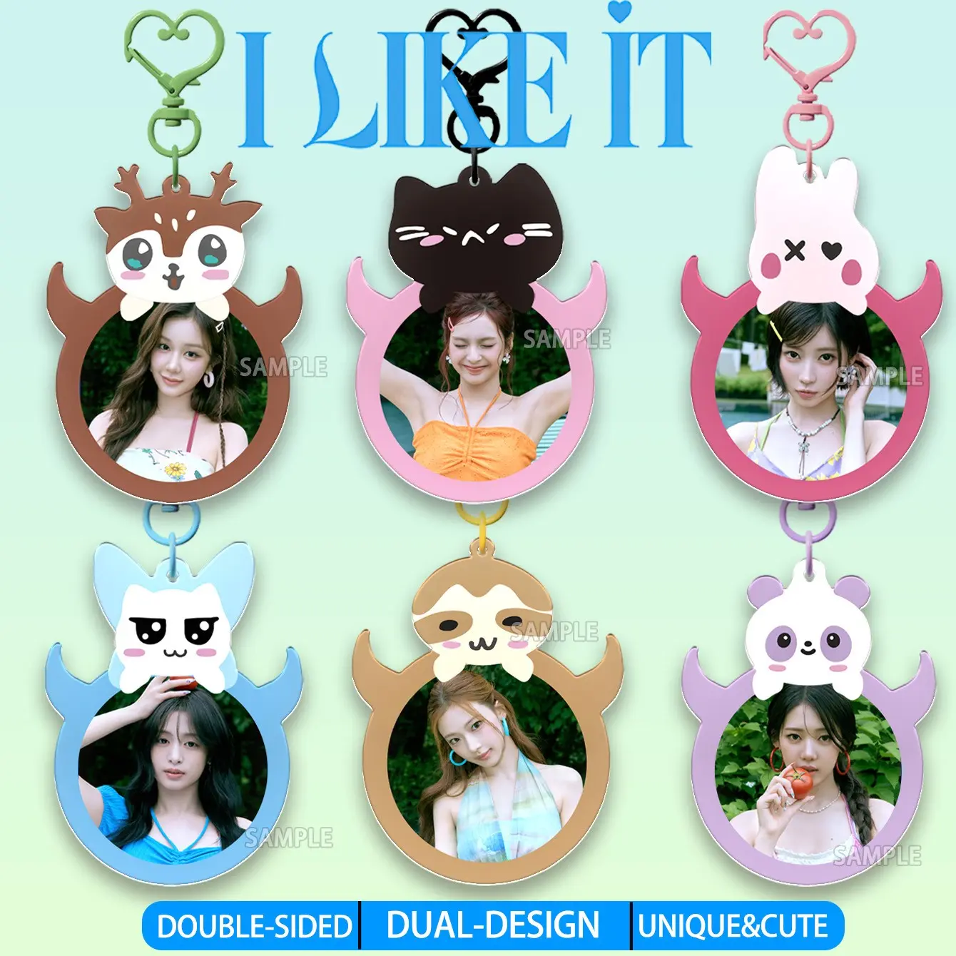 Babymonster Keychain, I Like It Keychain, Monstiez Merch Goods, Ahyeon Rora Ruka Chiquita Asa Pharita, Blue Cartoon Keychain, Birthday Gift