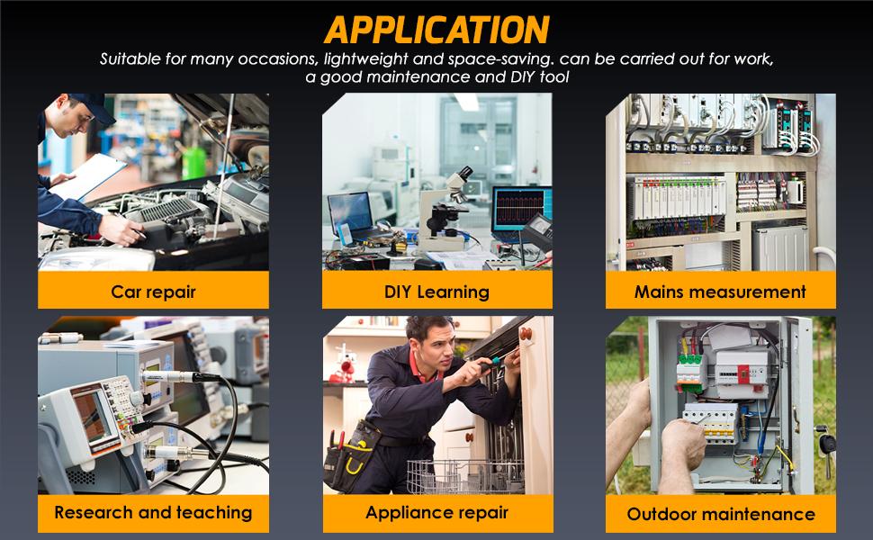Oscilloscope Multimeter, DSO152 2.8" TFT Kit - Automotive Oscilloscope, 2.5MS/s High Sampling Rate, 200KHz Bandwidth, Trigger Function Auto/Normal/Single