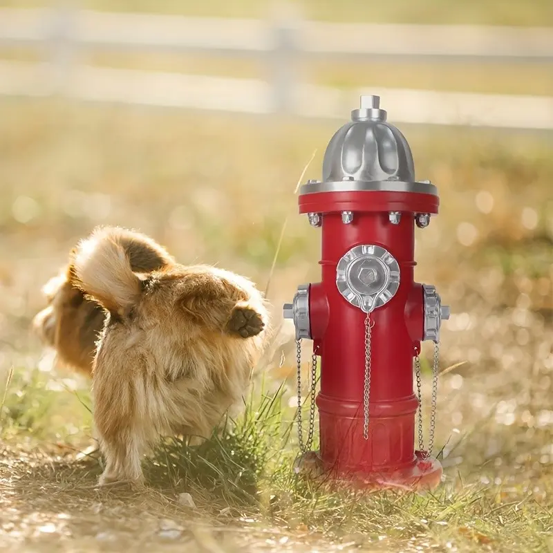 Dog Urinal, Fire Hydrant Training Dog Toys, Large Fire Hydrant Resin Fire Hydrant Outdoor Lawn Creative Ornament Outdoor Patio Forest Landscape Fire Hydrant Decoration
