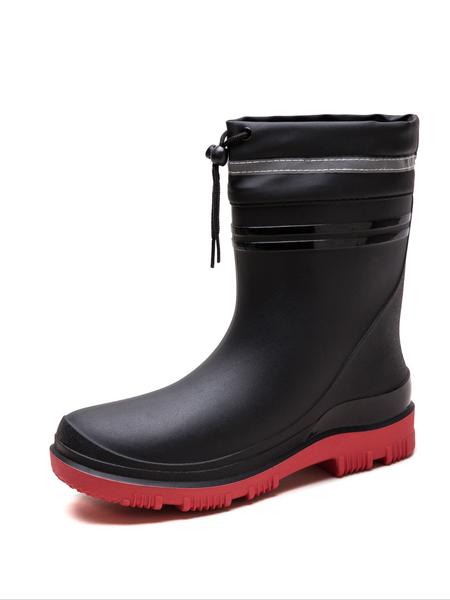 Men's PVC Rain Boots, Waterproof Wellington Boots, Waterproof Ankle-Length Protective Shoes, Chemical Resistant Non-Slip Outdoor Work & Gardening