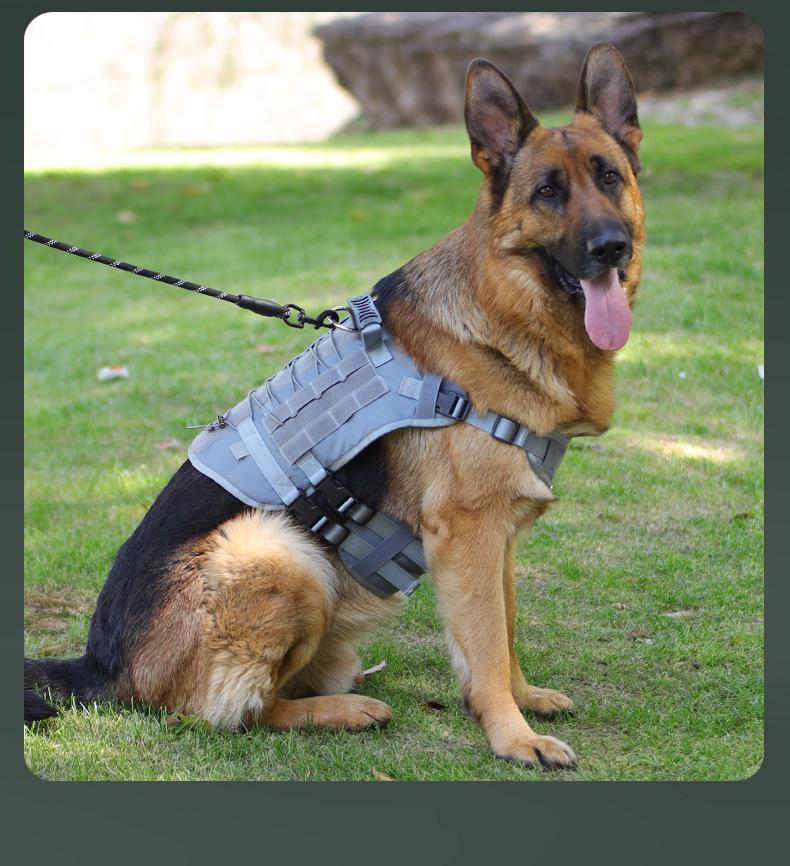 Tactical Dog Harness – Universal Harness, Walking Harness & Safety Harnesses for Small to Large Dogs, Durable Reflective, Easy to Control, No Pull Adjustable Pet Harness, Pet Supplies