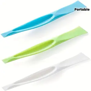 5pcs Multi-Functional Portable Plastic Cleaning Scraper, Hard Grill Scraper Glass Scraper, Can Opener Sticker Label Remover Bottle Cap Opener, Household All-Purpose Cleaning Tool for Kitchen/Bbq/Window