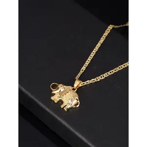 Elephant Design Pendant Necklace for Women & Girls, Fashion Jewelry for Party, Daily Clothing Decor, Exquisite Jewelry for Birthday Gift