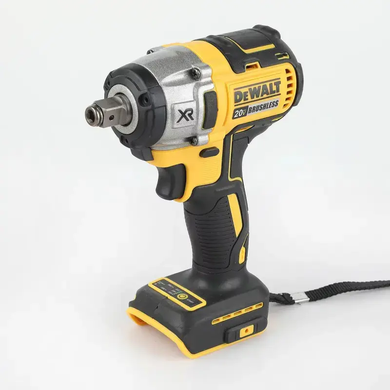 Dewalt DCF880 Cordless High Torque Brushless Impact Wrench - 20V Rechargeable Lithium Ion Battery, 203Nm Heavy Duty Hardware Tool, 1Battery 1Charger 1Toolkit for DIY Users, Essential Addition to Any Toolkit, Batteries, Hardware Tools