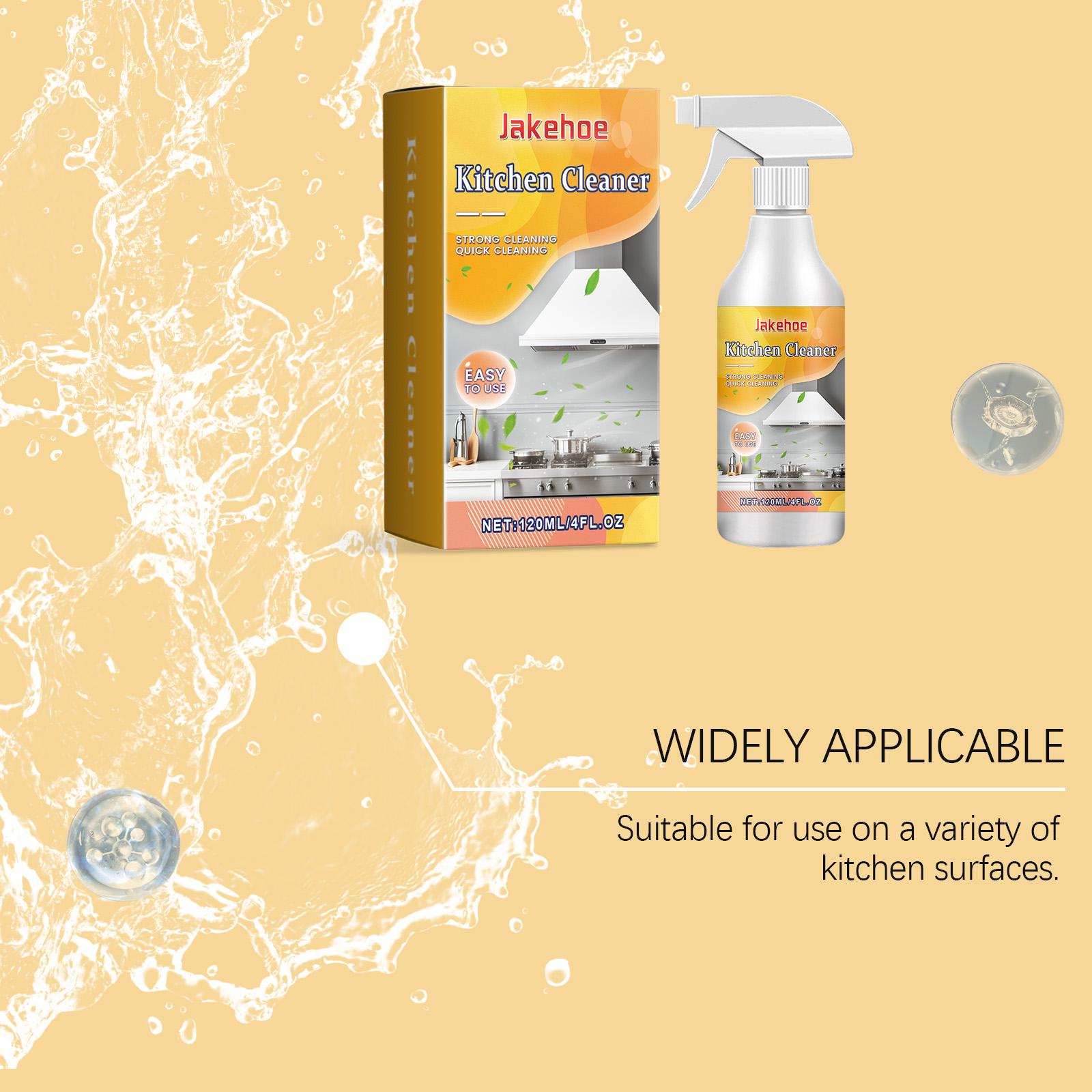 Jakehoe Kitchen Grease Cleaner Kitchen Cookware Cooktop Range Hood Oil And Stain Remover