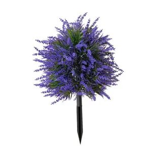 1pcs  Lavender   Bush, Decorative  Shrubs  Ground Spike, Fake Plants Entryway Yard, Topiary  Tree   for Outdoor Indoor Front Porch Garden